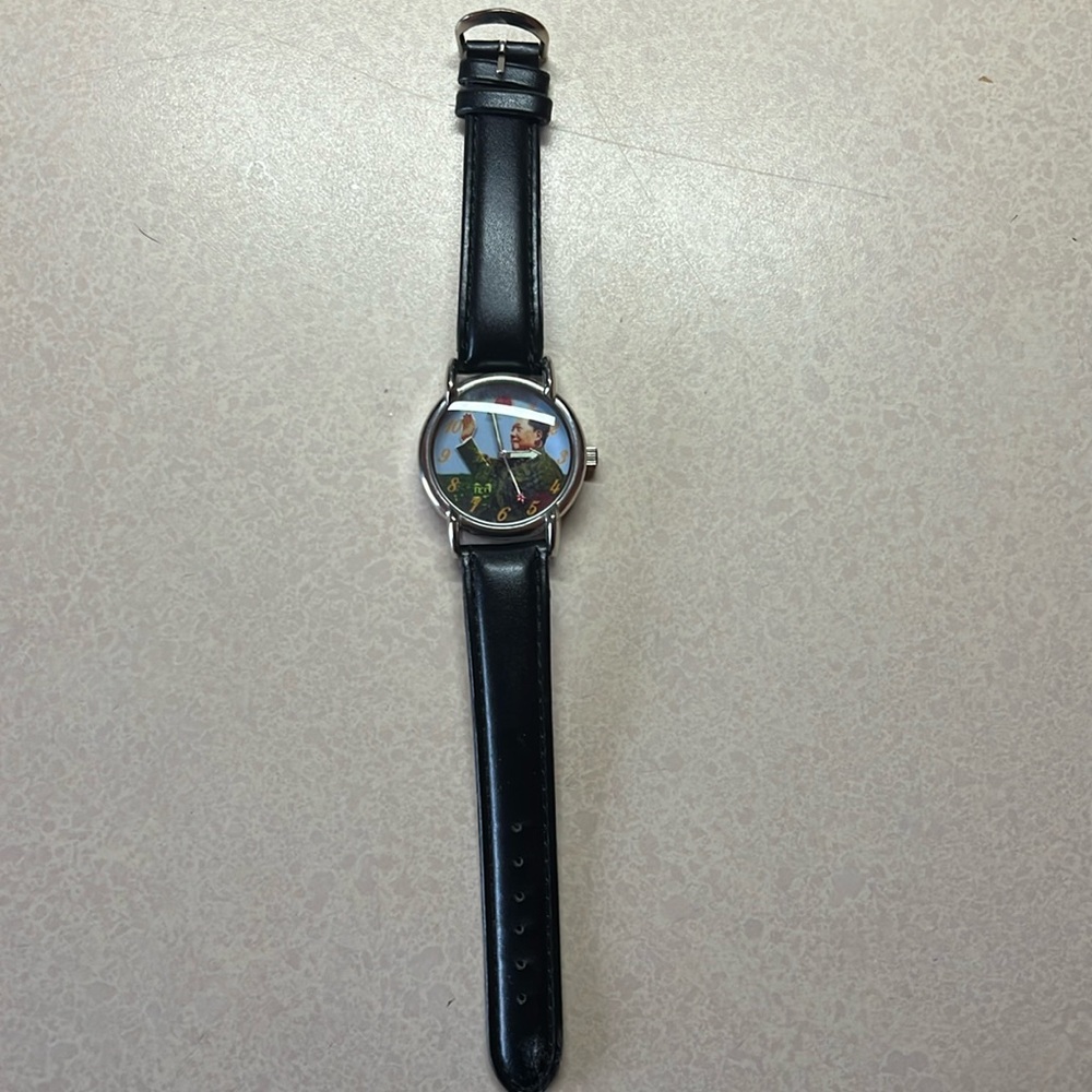 Vintage Watch Chairman Mao Tse Tung Waving Arm Mechanical Wind Up